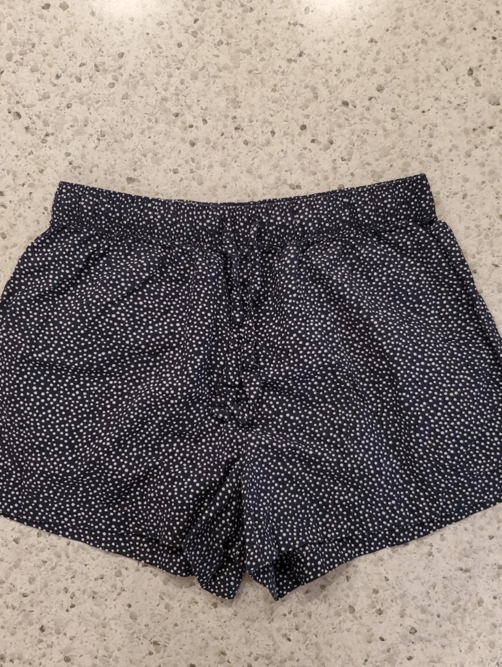 Gap Body Medium Cotton shorts Navy White polka Dots Oversized Flowy Wide Leg - Picture 4 of 15